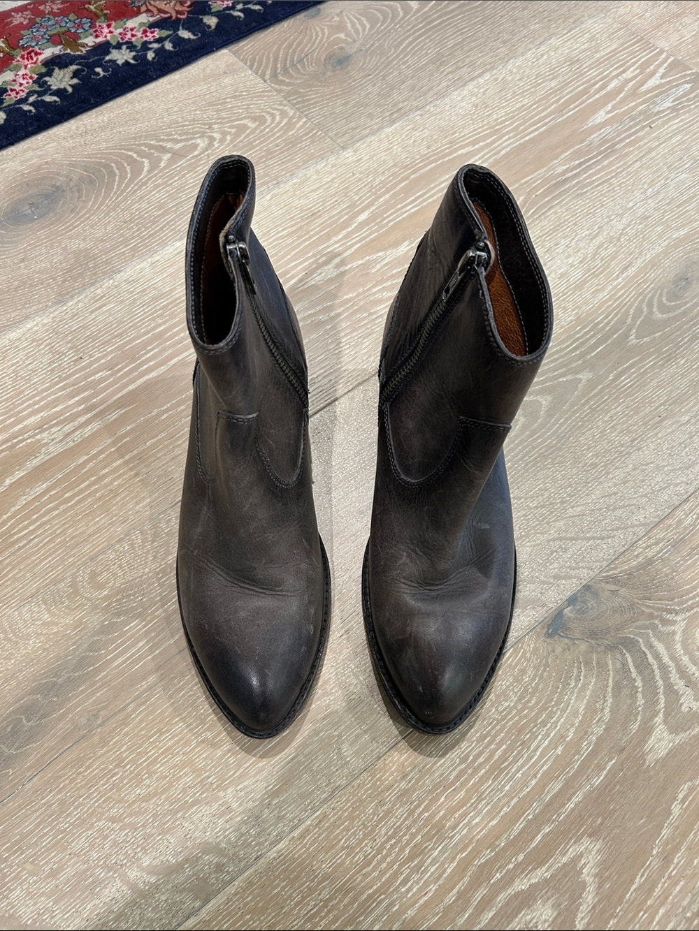 FRYE Zip Ankle Boots